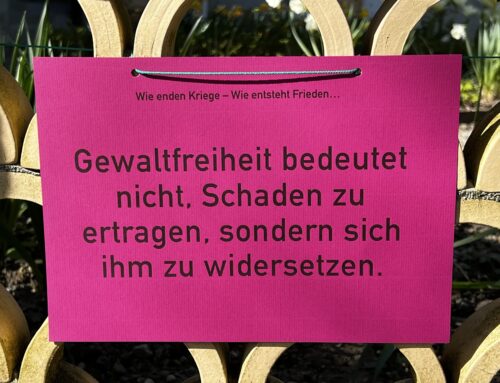 Gewaltfreiheit ist kein Schweigen – sondern mutige Klarheit