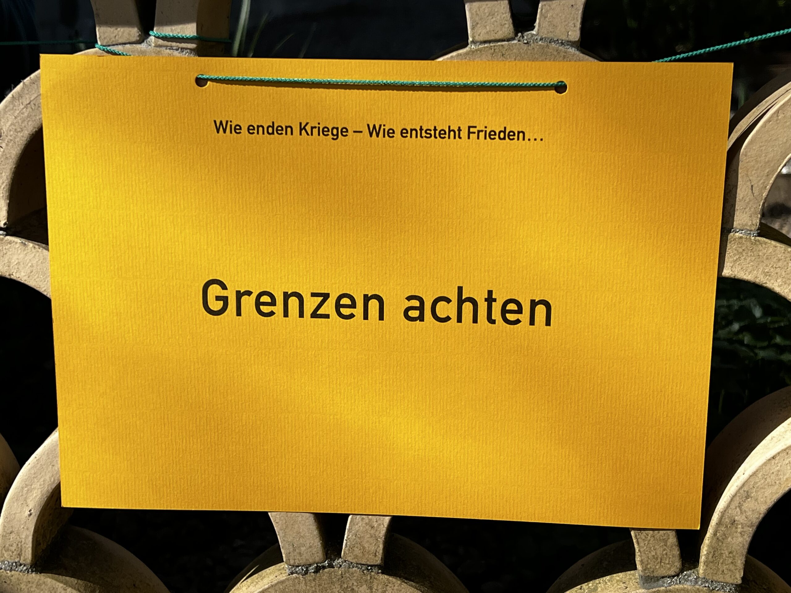 Grenzen achten Nein sagen